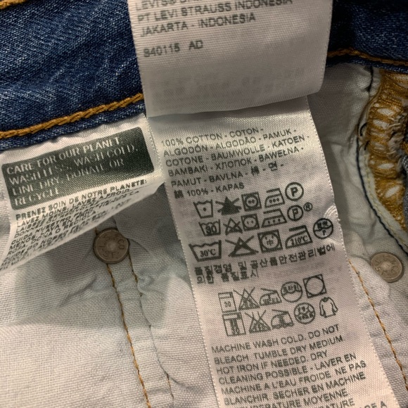 Levi’s 501 Medium Wash Blue Denim Jeans 25 - Picture 14 of 15